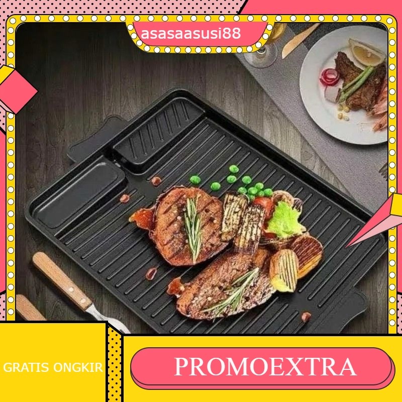 Grill Pan Yakiniku KOREAN BBQ Grill / panggangan KOREAN BBQ Grill Anti Lengket