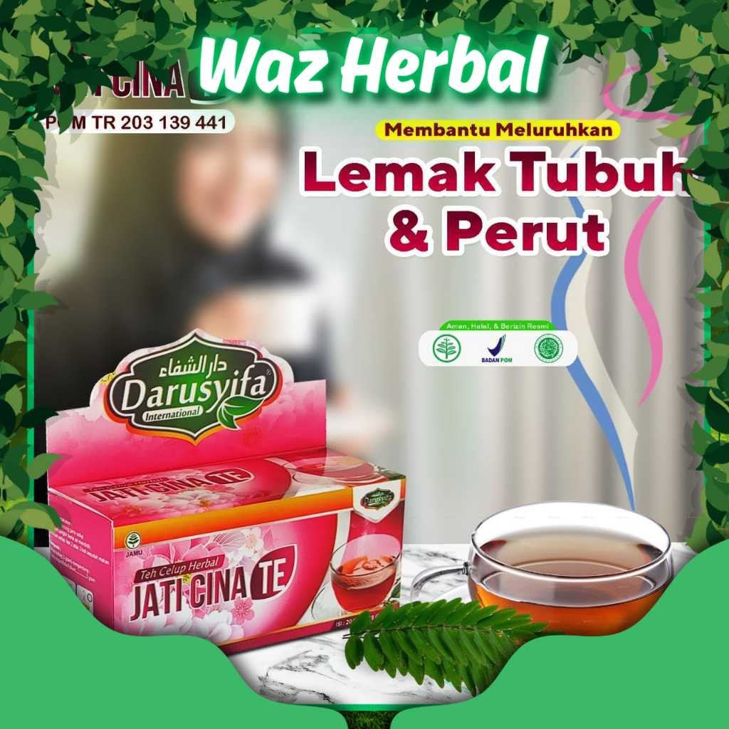 

ORIGINAL | Teh Celup daun Jati Cina Darusyifa Pelangsing Menurunkan Berat Badan isi 20 kantong | Waz Herbal