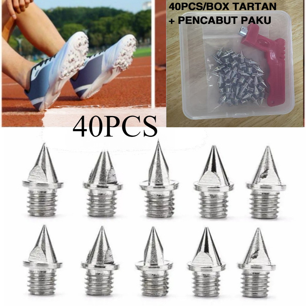 20pcs Paku Spike Sprint Paku Sepatu Spike Sepatu Spike Sprint Spike Shoes Stainless Paku Sepatu Golf