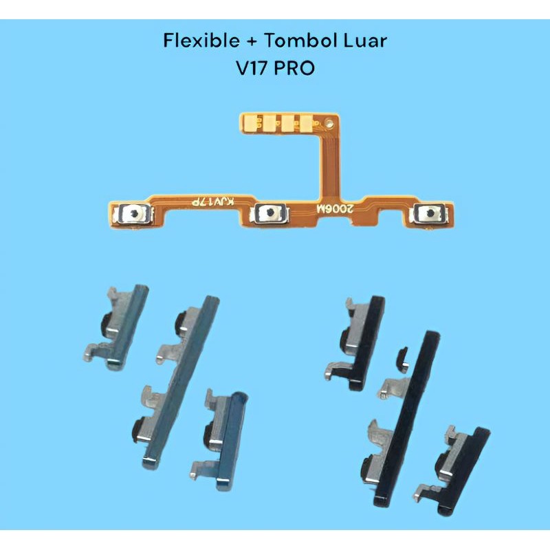 Pernik + Flexible On Off Volume Vivo V17 Pro / Tombol Luar On-Off Volume