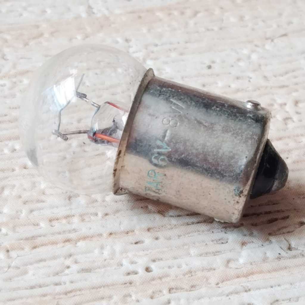 NOS/BULB BOHLAM LAMPU SEIN RITING 6V 8W STANLEE STAR