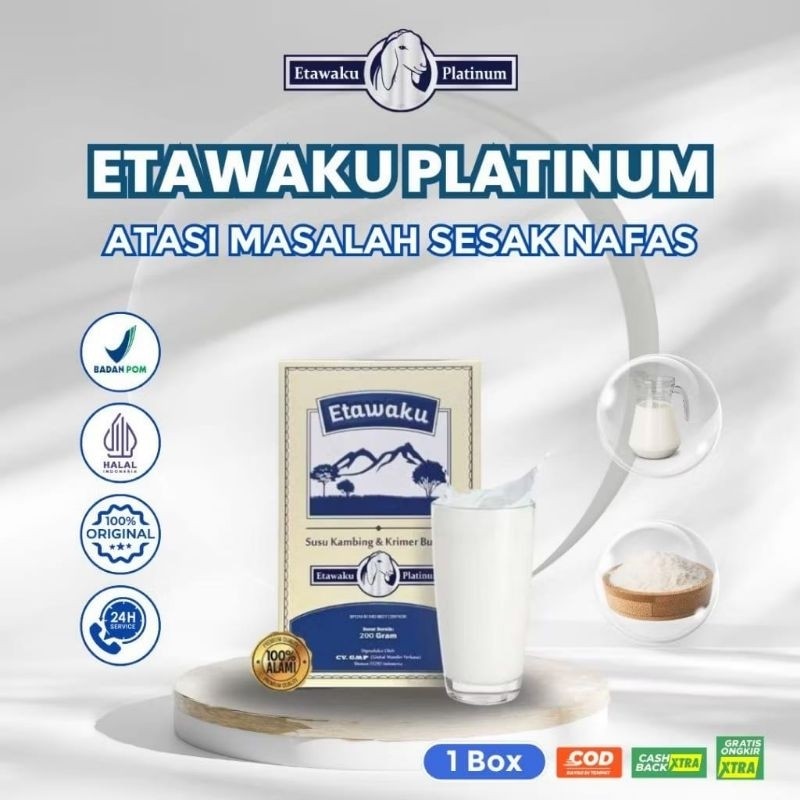 

1BOX ETAWAKU PLATINUM - SUSU KAMBING ETAWA MURNI KRIMER BUBUK YANG BERKHASIAT TINGGI BAGI TUBUH