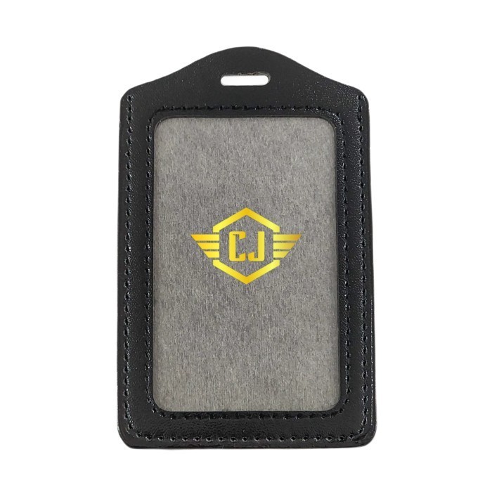 

Name Tag Holder Id Card Kulit Sintesis Tanda Pengenal - Hitam