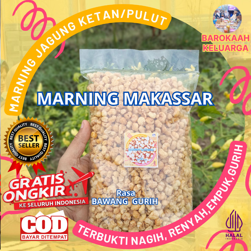 

MAKARONI MARNING SULTAN MILENIAL TERBUKTI SUPER EMPUK RENYAH GURIH JAGUNG KETAN PULUT SETENGAH KG KILOGRAM (500gr) GURIH ASIN SUPER MURAH