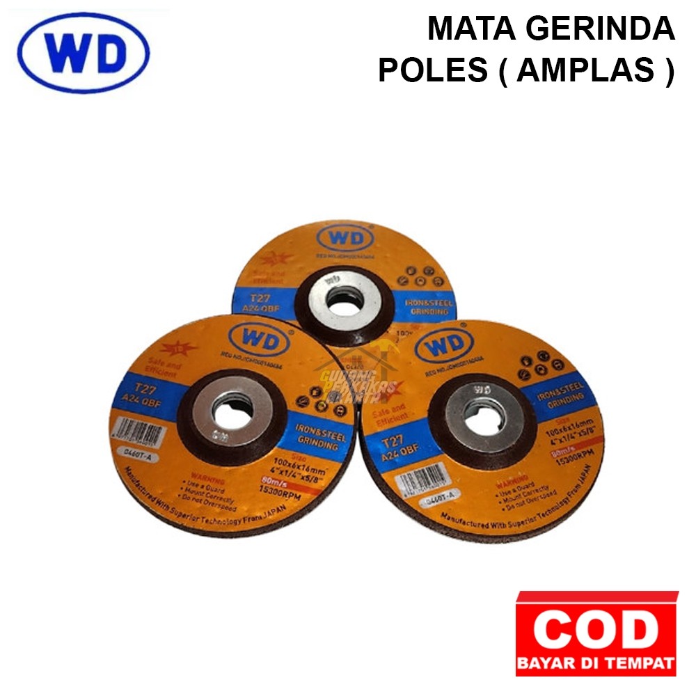 WD Mata Gerinda Pole (Amplas) 4Inch ORIGINAL PRODUC