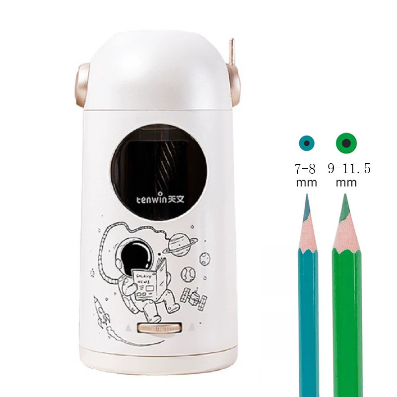 

Electric Pencil Sharpener, Auto-Stop and Rechargeable Large Pencil Sharpener for 6-12mm Pencils, Portable in School Office