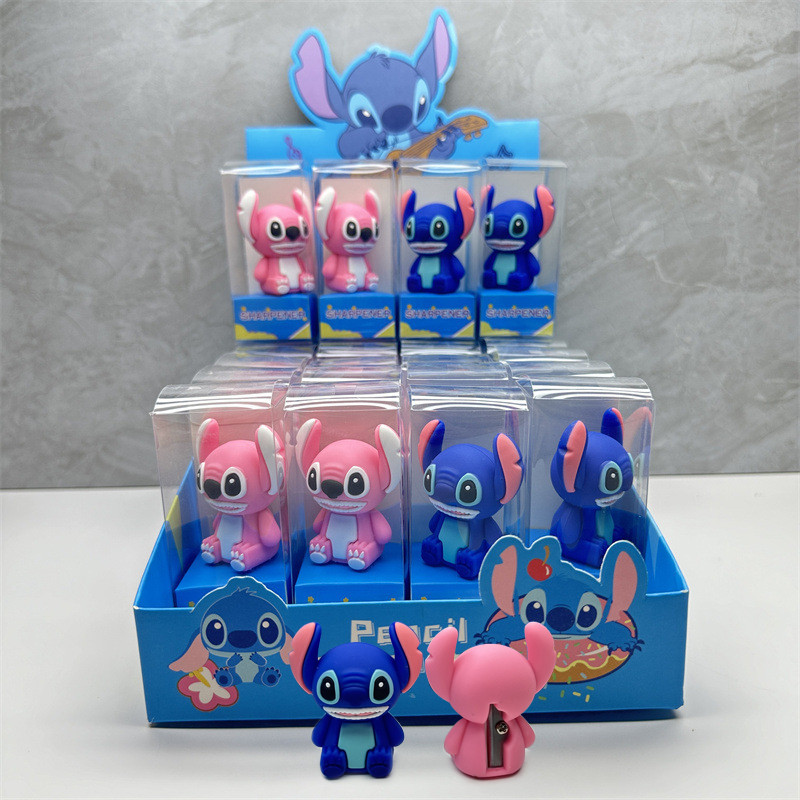 

24pcs Disney Stitch Pencil Sharpeners Cute Cartoon Student Sharpening Tool Stationery Kids School Supplies Wholesale