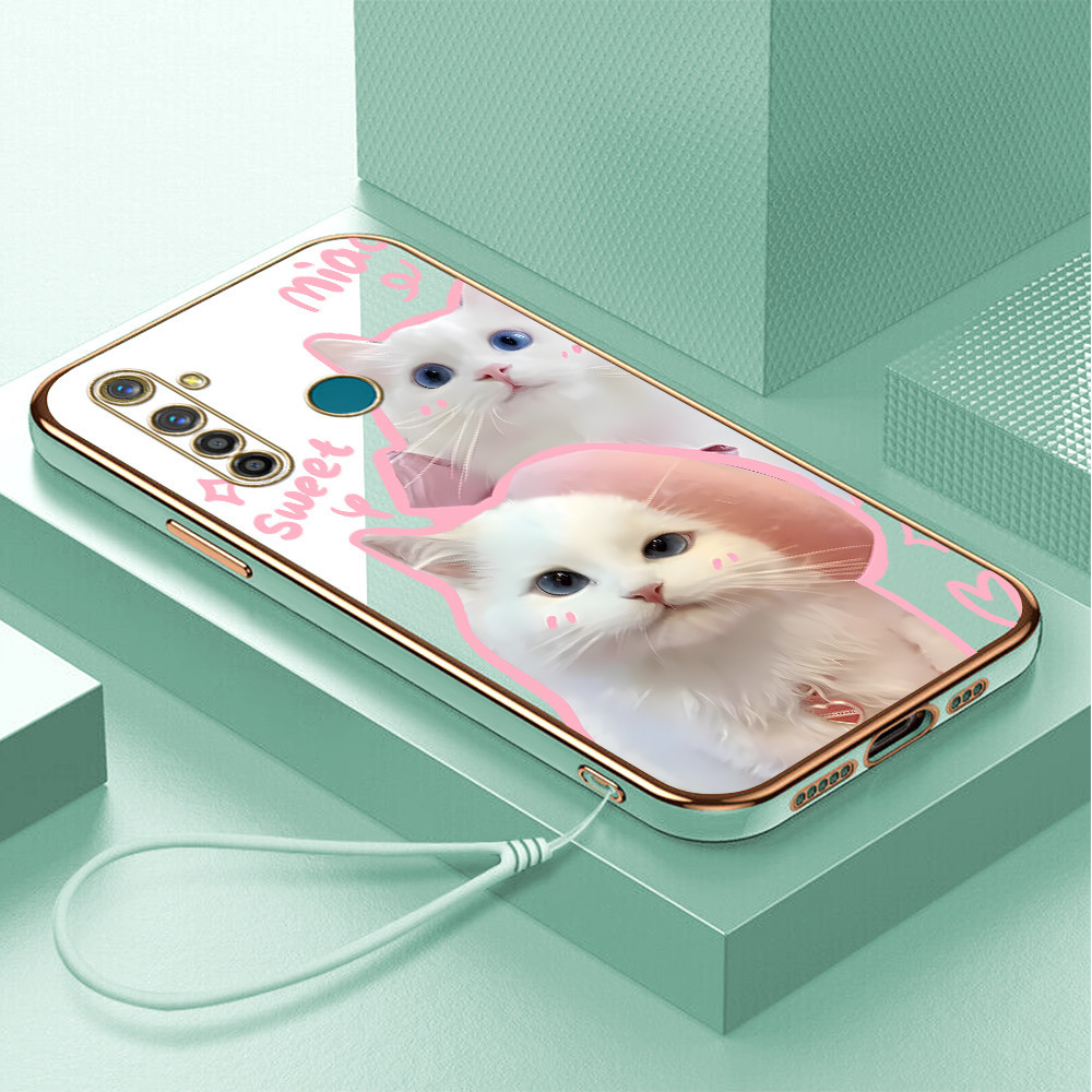 Casing Hp Untuk Realme 5 Pro Lokal Stock Lanyard Gratis Phone Case Softcase Kesing Cassing Soft Sofc