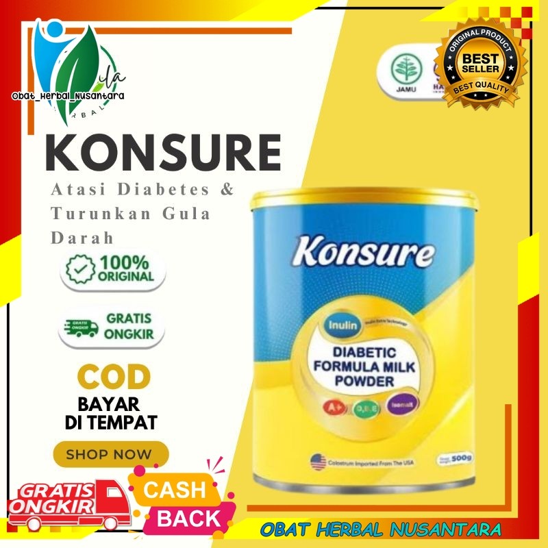 

KONSURE SUSU UNTUK DIABETES KENCING MANIS DAN GULA DARAH Neto 500g