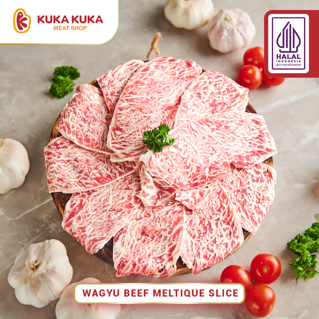 

Daging Sapi FRESH CUT! Beef Wagyu Slice Mb 3-4 Meltique - 250gr