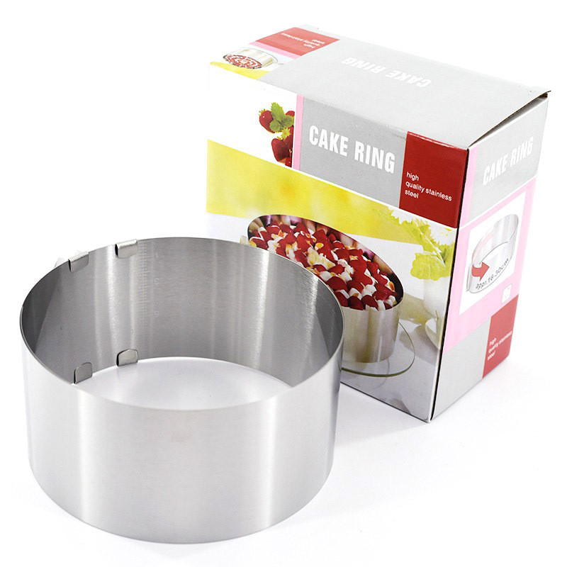 

Cetakan Kue Mousse Stainless Steel 6-12 Inci Cetakan Kue Bisa Ditarik 8Cm Cetakan Memanggang Kue Rumah Semangka