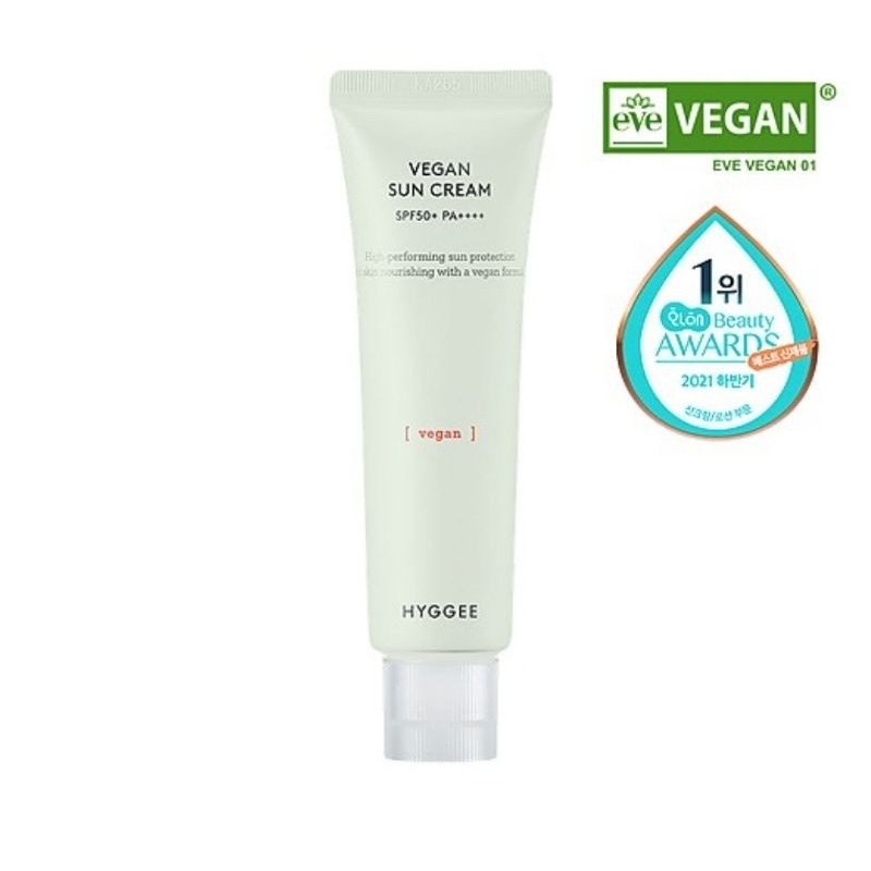 Hyggee Vegan Sun Cream SPF5+ PA++++ 50ml