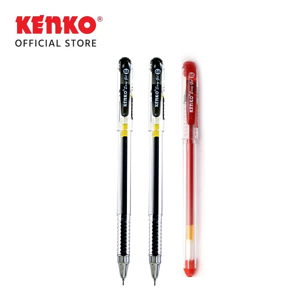 

Pen Easy Gel Kenko @ 3 Pcs (2 Black + 1 Red)