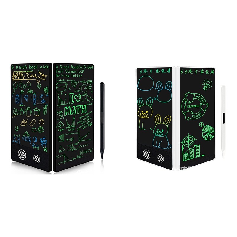 

Writing Tablet,Double-Sided Full Screen LCD Writing Tablet,Handwriting Board/Graphics Tablet/Graffiti Drawing Board