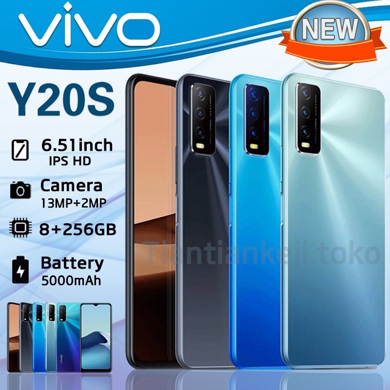 RB {Versi pamungkas} HP VIVO Y20s G Ram 8/256GB Smartphone LET 6.51 inches Dual SIM