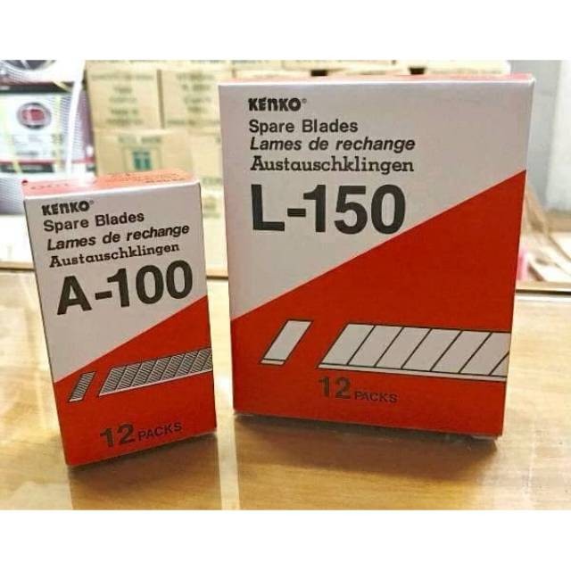 

[guinatk] / 1 pak isi cutter kecil kenko A-100 harga promo