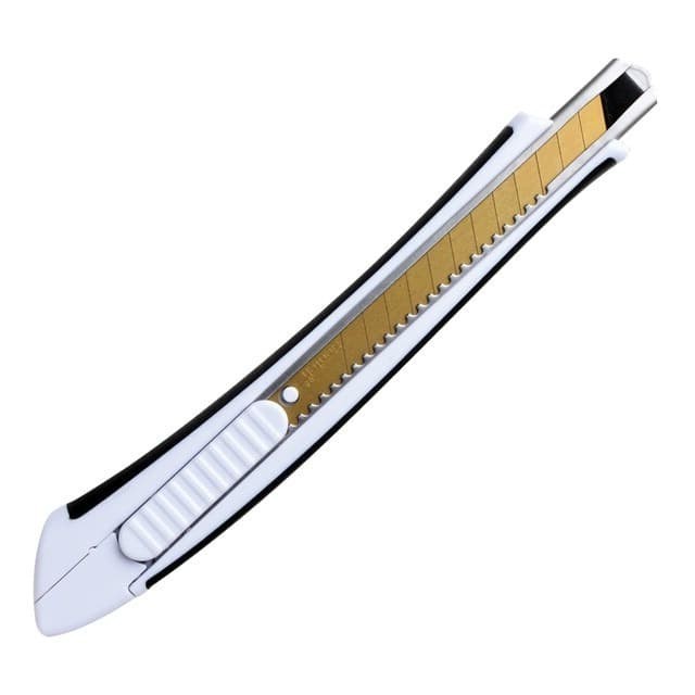 

Cutter Emas, Scotch 3M 9mm Titanium Blade Kecil - Hitam Japan