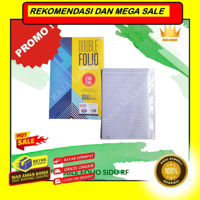 

Rekomendasi Terlaris Kertas Double Folio Bergaris SIDU / Sinar Dunia / SDU RF 50 Lembar Promo