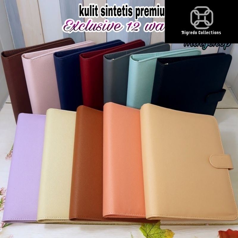 

Binder Polos Exclusive A5 20 Ring Ada 12 Warna Pilihan Agenda Kuliah Kulit