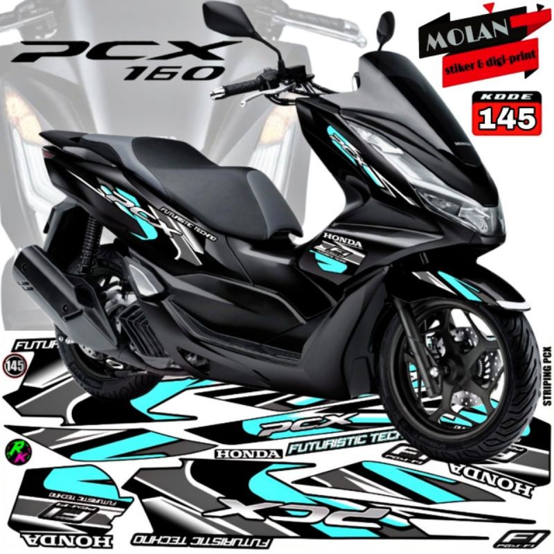 Decal Sticker Striping Variasi All New Honda PCX 160 - New PCX 160 2022 - PCX Hybrid - PCX CBS - Dec