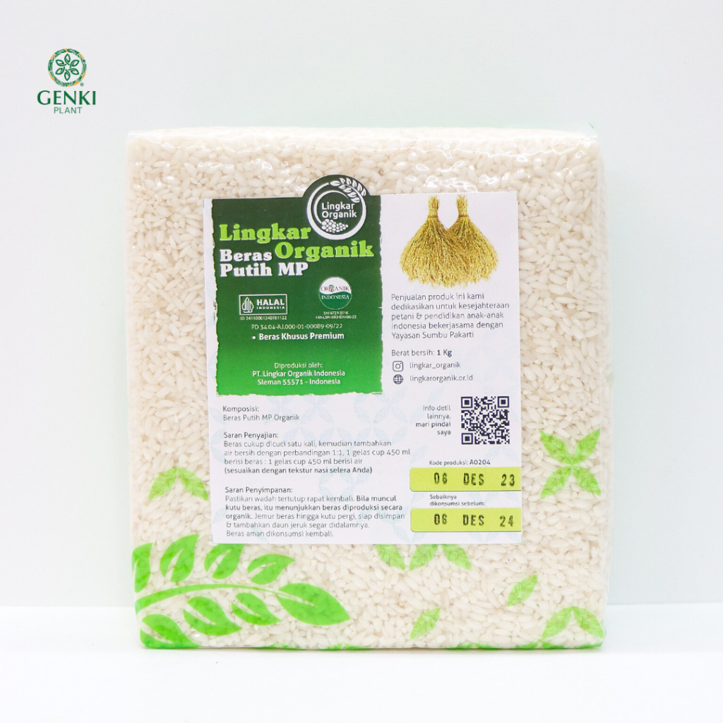 

Lingkar Organik Beras Menthik Putih Organik - 2kg