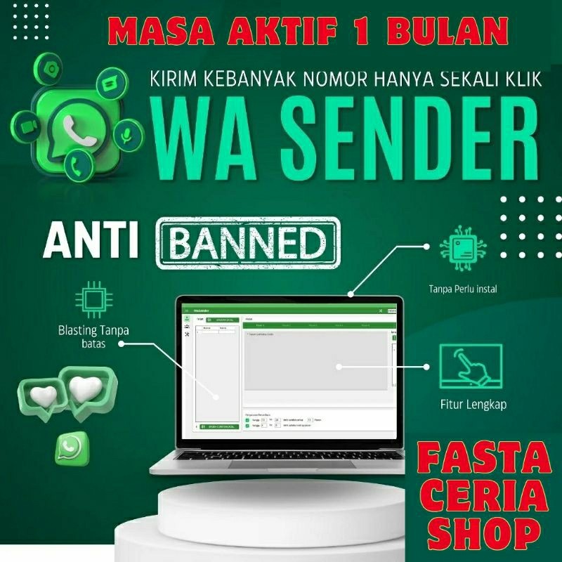 Whatsapp Blaster Pro Anti Blokir Anti Banned LISENSI ORIGINAL