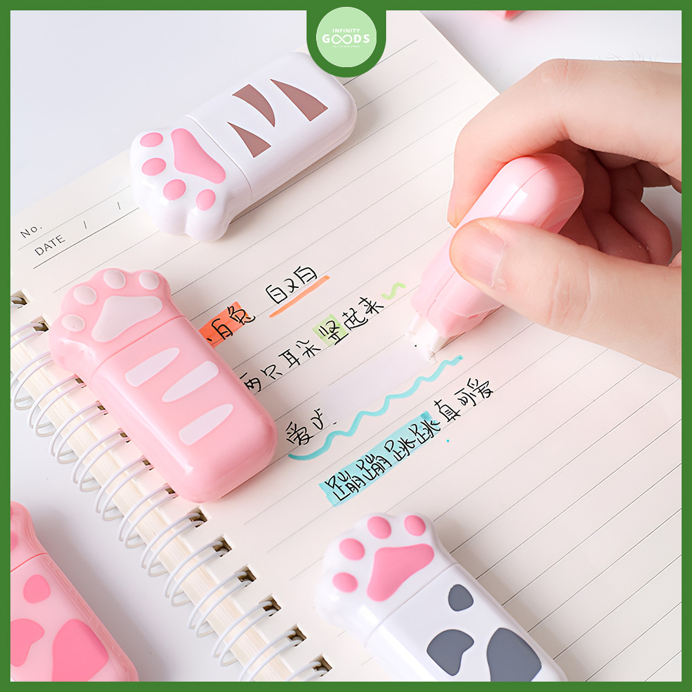 

KAN Tip Ex Pita Koreksi Bentuk Telapak Kaki Kucing Correction Tape
