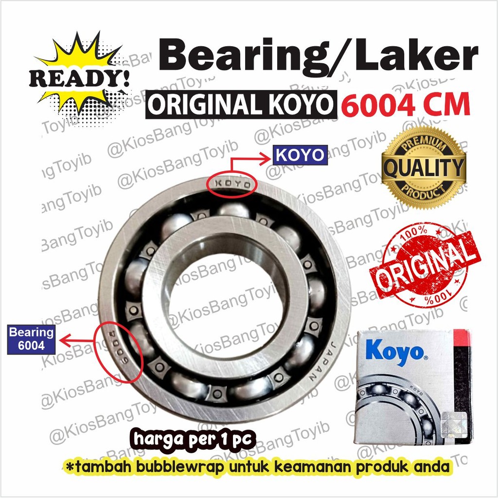 Bearing 6004 CM As Roda Belakang Jupiter MX Vega Vixion ORI KOYO JAPAN