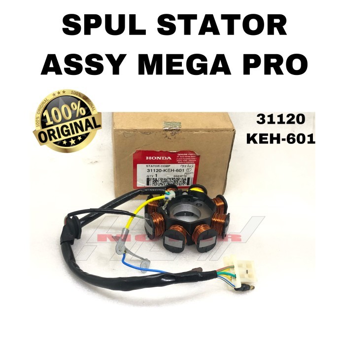 Spul Spoll Stator Assy Honda Megapro Lama Old Ori 31120-KEH-601 berkualitas