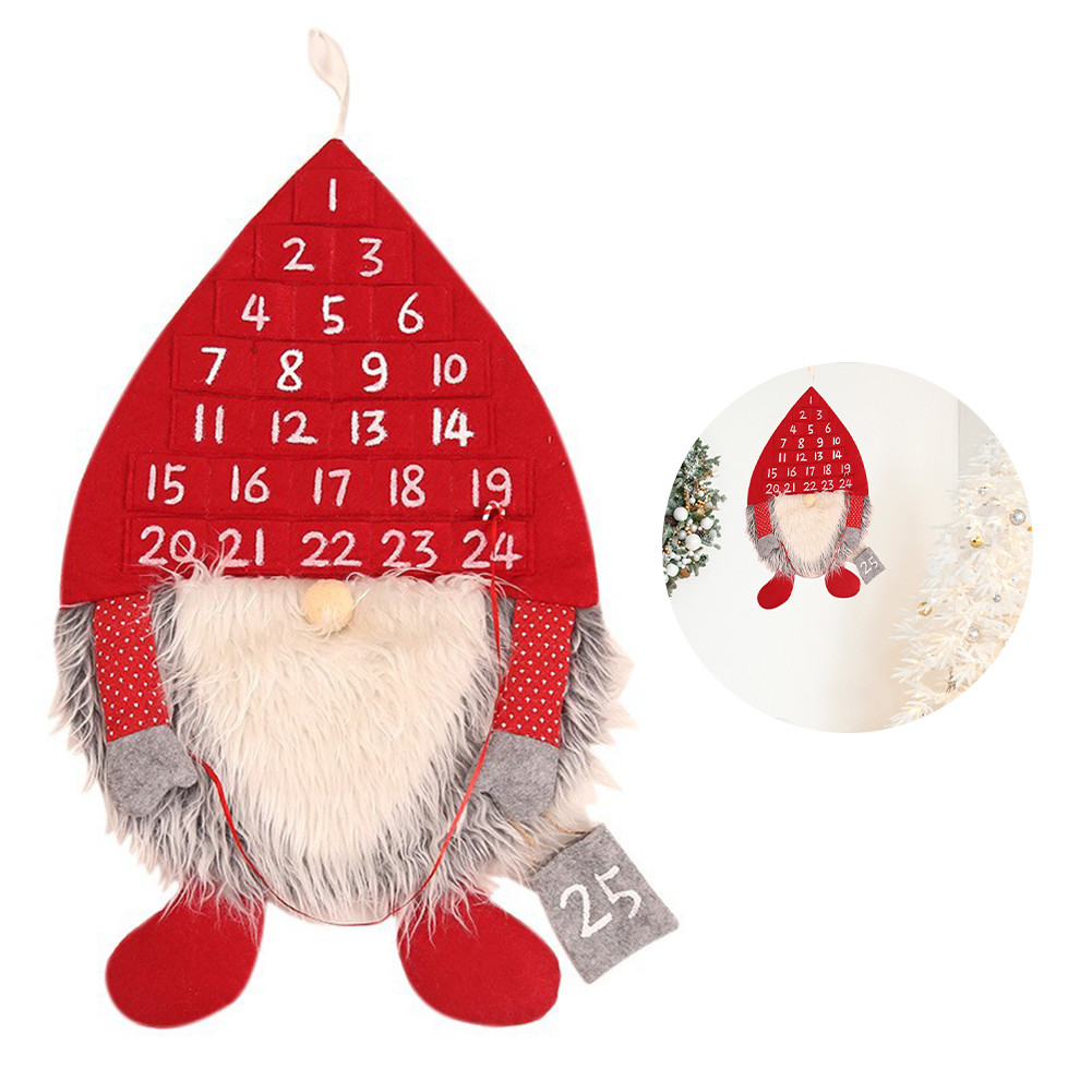 

Felt Advent Calendar Cherished Holiday Keepsake DIY Advent Calendar Perfect Size Creative Forest Man Ornaments for Boys Girls
