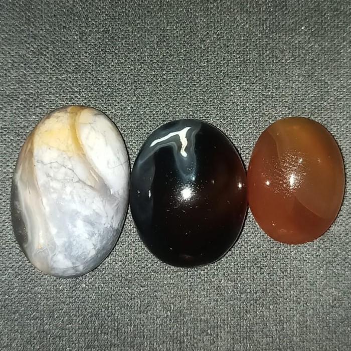 Paket Nomor 10 Natural Batu Akik Motif Gambar Unik Antik Bukan Cincin Perak Emas Bacan Pirus Kecubun
