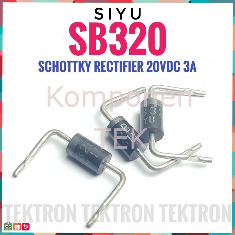 SIYU SB3200 Diode Schottky Rectifier 3A 20VDC Dioda Switching Asli Ori