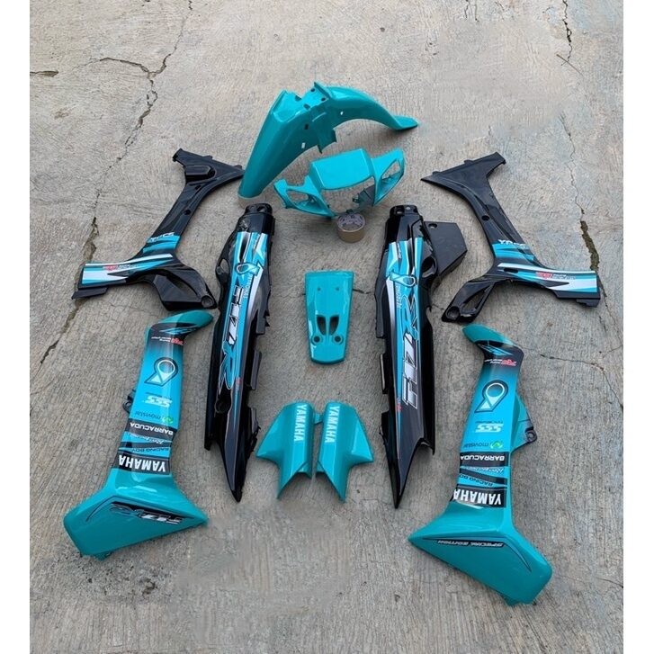 Cover Body bodi Fiz R F1z R  Fiz r fis r petronas hijau fullset warna hitam hijau tosca toska, Cover