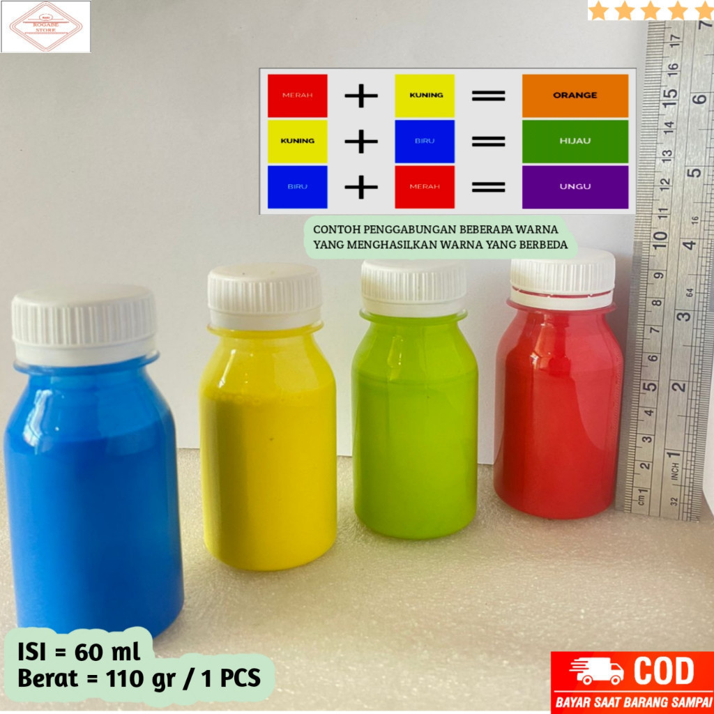 

Cat Air Lukis - Cat Sterofoam - Cat Lukis Gypsum - Isi 60ml / W S