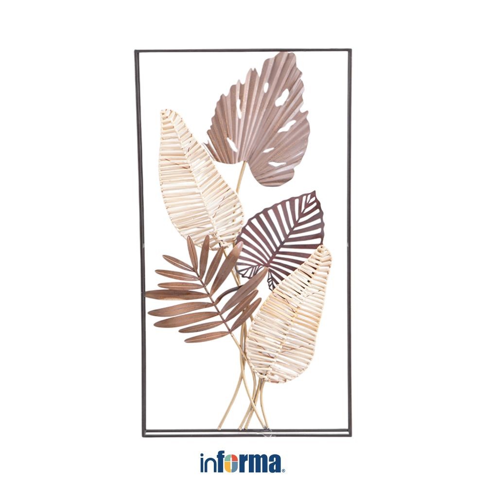 Informa 50.8X90.8 cm Hiasan Dinding Multi Leaves Sm18 Wall Art Decoration Dekorasi Dinding Rumah Caf