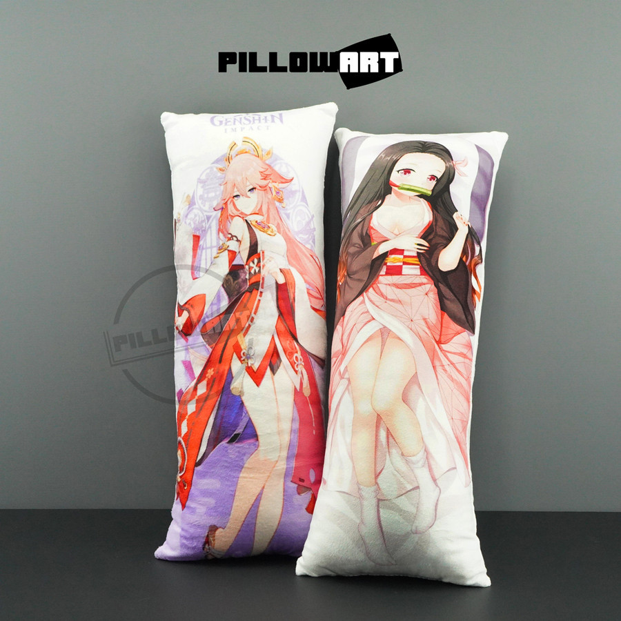 GULING Bantal Custom Waifu Dakimakura Anime - Custom Sesuai Keinginan Costumer Bahan Premium By Eigh