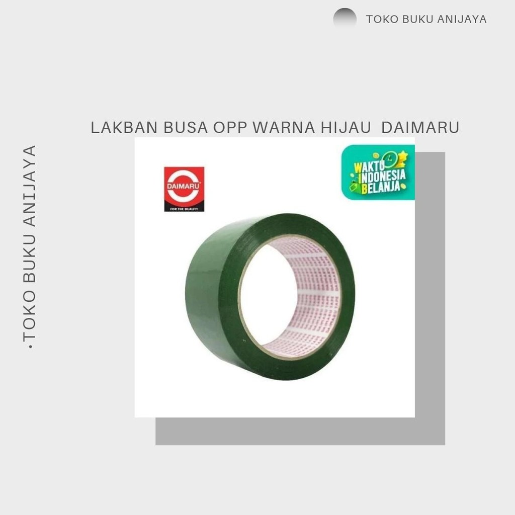 

LAKBAN BUSA OPP WARNA HIJAU MEREK DAIMARU 1 INC 1PCS