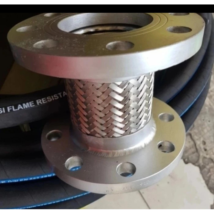 Selang Flexible metal Hose Ss 304 3/4"X165cm,C/w Water Mur & Male