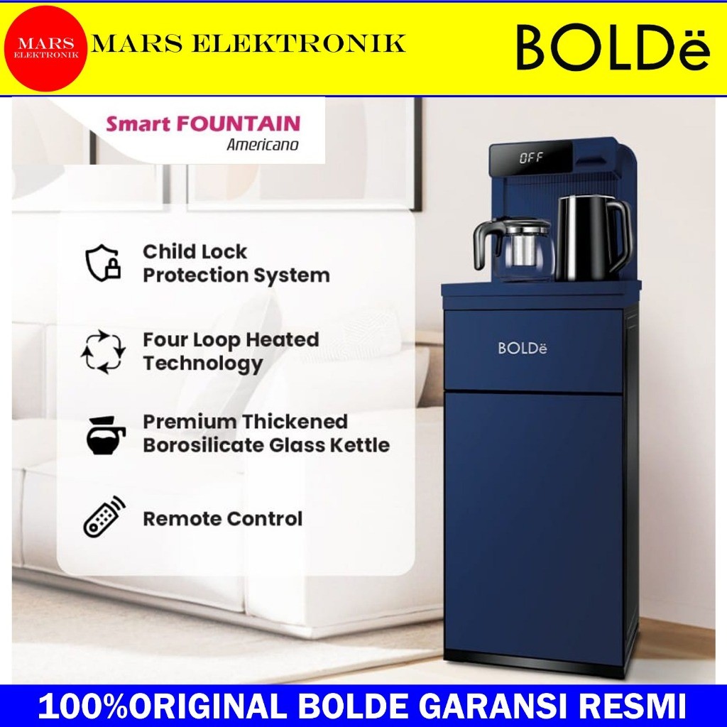 BOLDE SMART DISPENSER AMERICANO - GALON BAWAH - DISPENSER BOLDE AMERICANO - READY