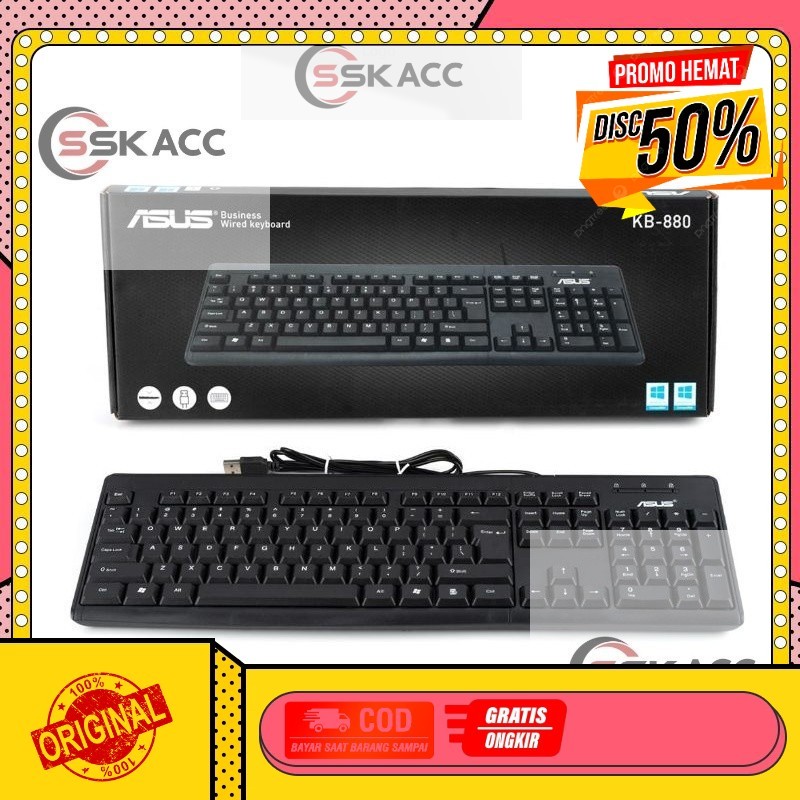 Keyboard ASUS KB-880 / Keyboard USB ASUS / Keyboard Branded GROSIR-KOMPUTER