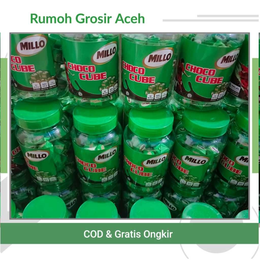 

{ACEH} Permen Milo Lokal | Millo Cube Lokal (Per Toples Isi 50 Cube)