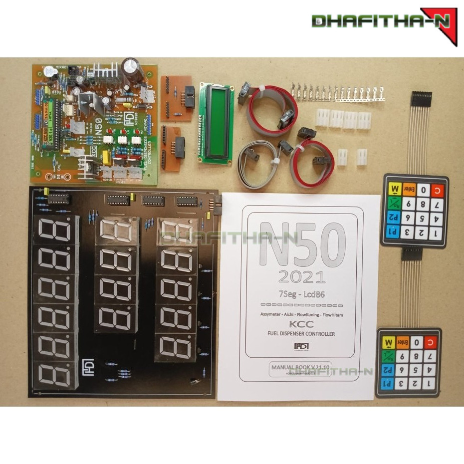 Cpu Pom Mini HDM N50 3 Kalibrasi N50 Display Segment Standard + Keypad Membran 4x4
