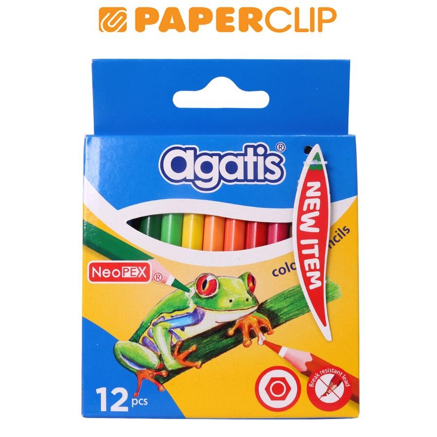 

PENSIL WARNA / PENCIL COLOR AGATIS NEOPEX 12C HALF (PENDEK)