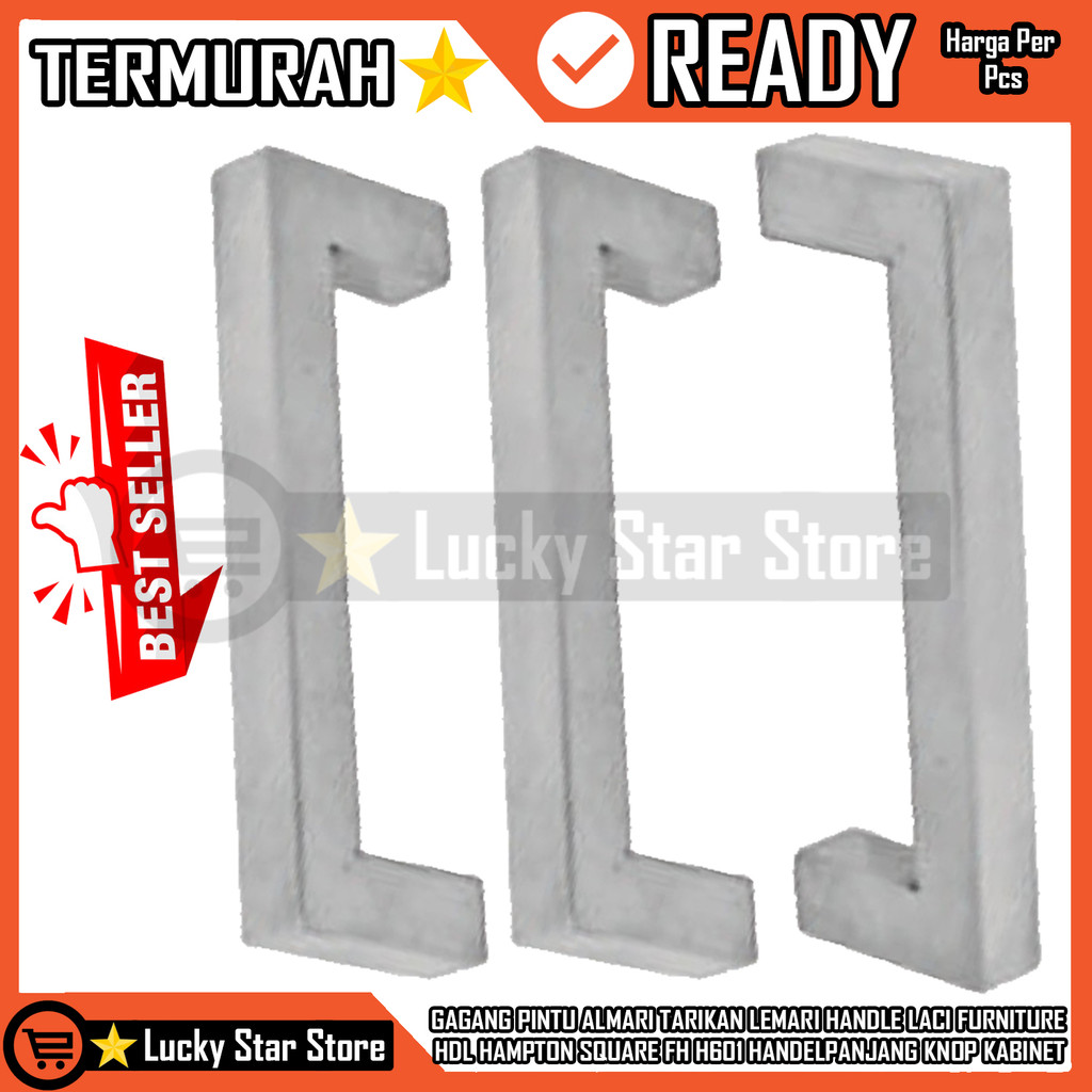 Tarikan Lemari Handle Laci Furniture Hdl Hampton Square Fh H601 Handel Kotak Gagang Pintu Almari Hp 