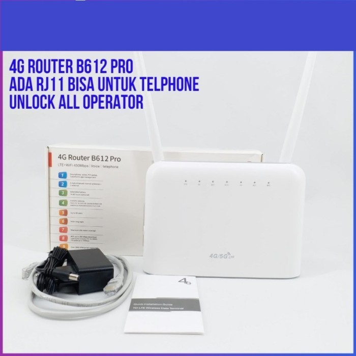 FWT FWP FIXED WIRELESS TERMINAL GSM ROUTER WIFI 4G TO PABX TELEPON ZTE - B612