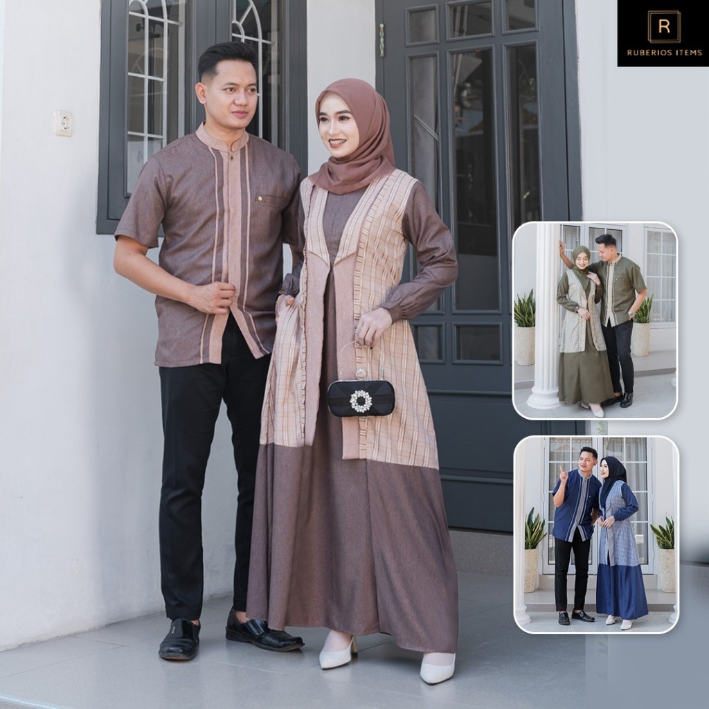 Silmi Official || Baju Kondangan Simple Elegan Wanita || Naraya Couple By Silmi Gamis Motif Terbaru 