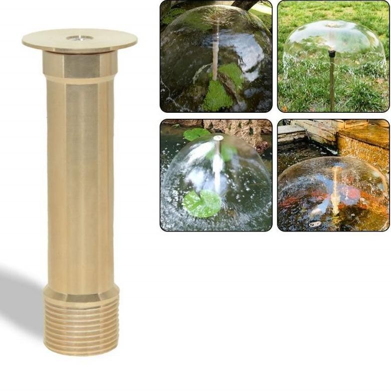 Nozzle 1/2" 3/4" Kepala Nozzle Sprinkler Adjustable Bahan Kuningan Nosel Air Mancur Kolam Model Payu