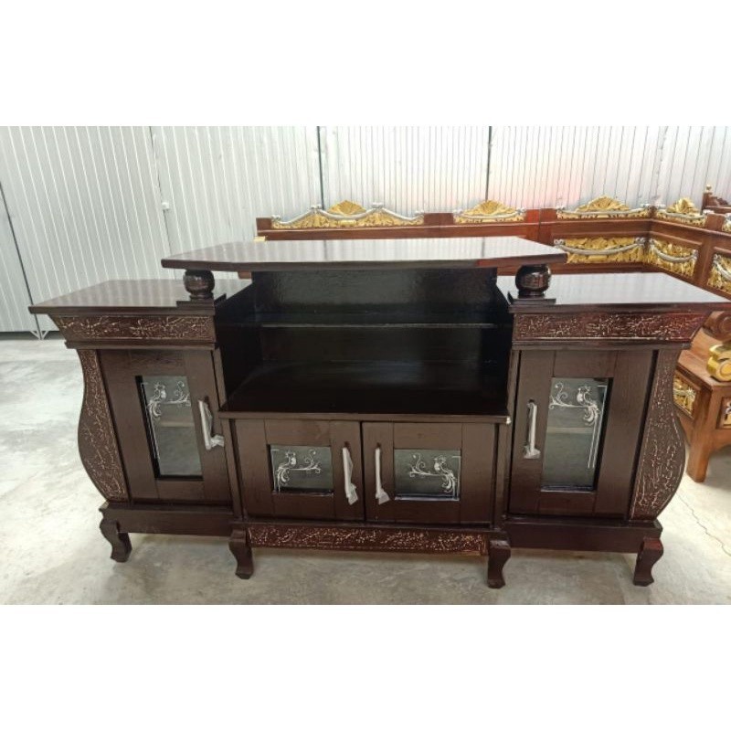 Rak Tv Meja Tv Minimalis Hitam Putih CIREBON MEUBEL