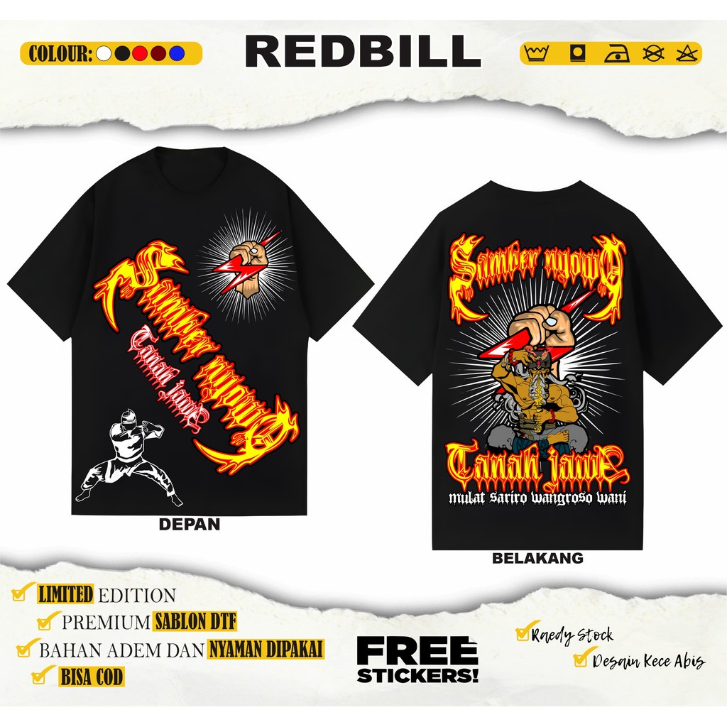 Kaos Margaluyu Samber Nyowo Tanah Jawa Desain Terbaru Kekinian By Redbil Official Store