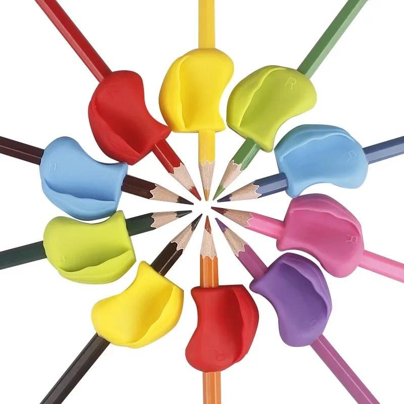 

7 Pcs Children Writing Pencil Pen Holder Kids Learning Practise Silicone Pen Aid Grip Posture Correction Device for Students